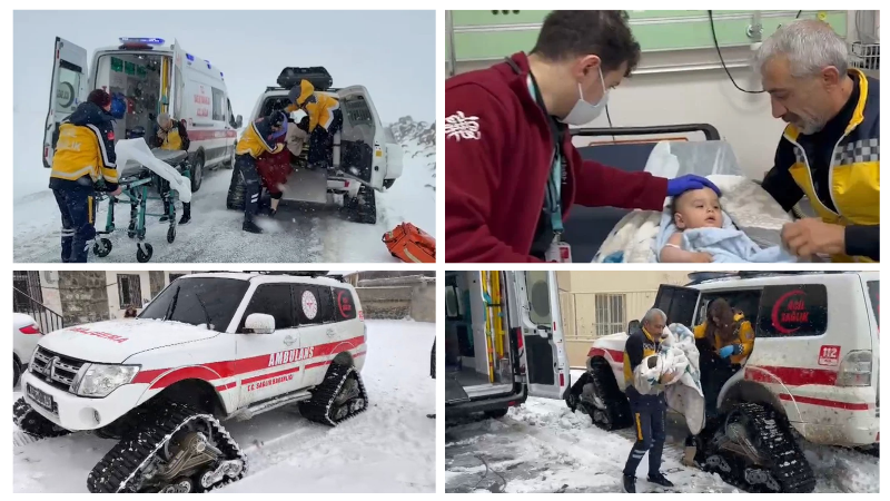 Şanlıurfa’da etkili olan yoğun kar yağışı ve olumsuz hava şartlarına