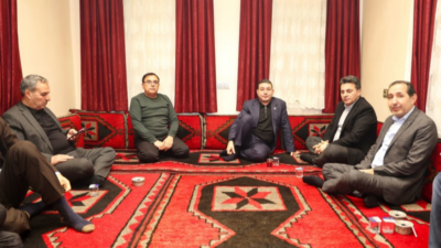 Harran Belediye Başkanı Mahmut Özyavuz, MHP İl Başkanı Mahmut Güneş