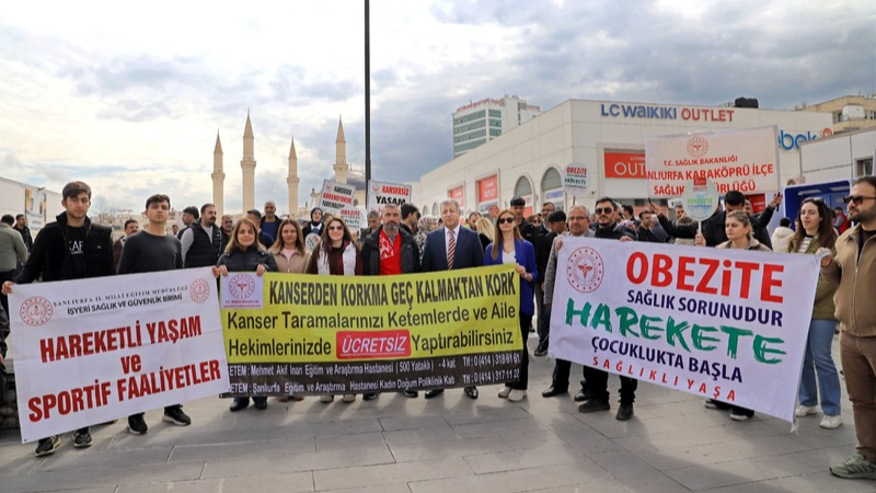 Şanlıurfa’da 7 Nisan Dünya Sağlık Günü kapsamında çeşitli kurumların iş