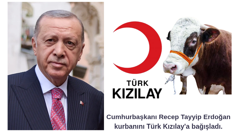 Recep Tayyip Erdoğan, yaklaşan Kurban Bayramı öncesinde kurban bağışını Türk