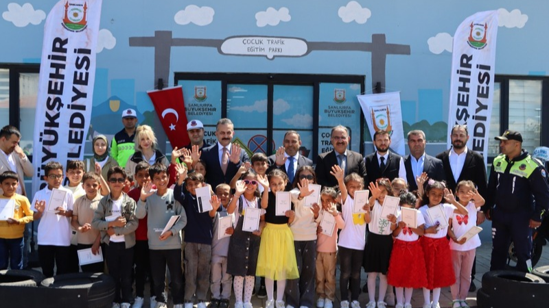 Şanlıurfa Büyükşehir Belediyesi’nin Karayolu Trafik Haftası kapsamında Trafik Eğitim Parkı’nda