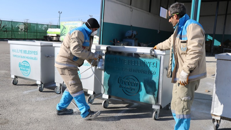 Haliliye Belediyesi, Temizlik İşleri Müdürlüğü bünyesinde hizmet veren Konteyner Üretim