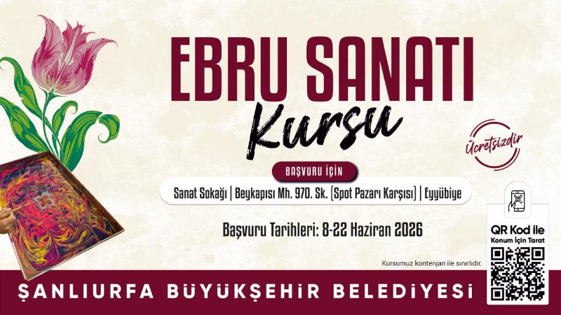Şanlıurfa Büyükşehir Belediyesi tarafından geleneksel sanatların yaşatılması ve gelecek nesillere