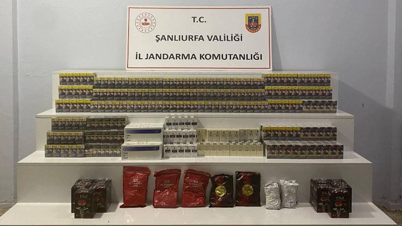Şanlıurfa İl Jandarma Komutanlığı tarafından tütün ve alkol kaçakçılarına yönelik