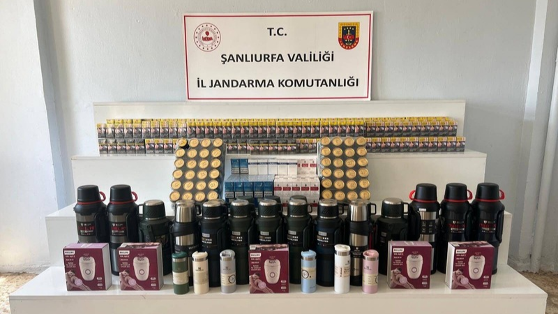 ŞANLIURFA – Şanlıurfa İl Jandarma Komutanlığı ekipleri, tütün ve alkol