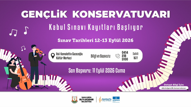 UNESCO tarafından “Müzik Şehri” unvanı verilen Şanlıurfa’da geleceğin sanatçılarını yetiştirmek