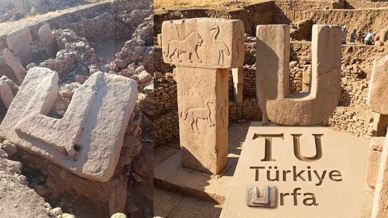 ŞANLIURFA’DA TAŞ TEPELER’DEN HEYECANLANDIRAN BULUNTU: T’DEN SONRA ‘U’ STELİ DE