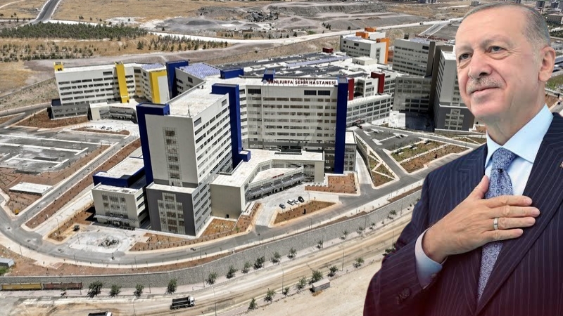 Şanlıurfa’da yapımı tamamlanan 1.700 yataklı Şehir Hastanesi, Cumhurbaşkanı Recep Tayyip