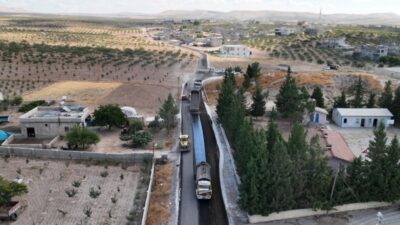 Şanlıurfa Büyükşehir Belediyesi, Birecik ilçesinde 21 mahalleyi birbirine bağlayan yaklaşık