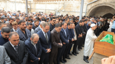 Şanlıurfa’da 35 yıldır muhtarlık yapan Hüseyin Korkmaz, düzenlenen cenaze töreninin